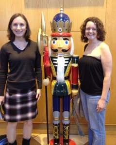 Some small children may have been made to wait so that we could get our picture with the nutcracker after seeing The Nutcracker