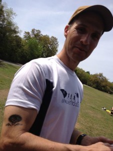 We even tatted the Race Director - think of it as leaving our brand.