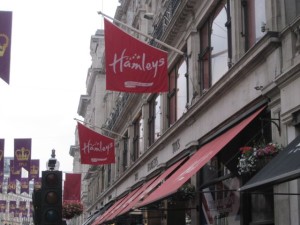 Hamley's was recommended as a visiting destination. It is a Giant toy store. 