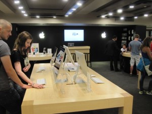 and the Apple store. 