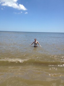 I even went in the ocean!