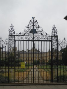 I would admire the other colleges behind their impressive gates.